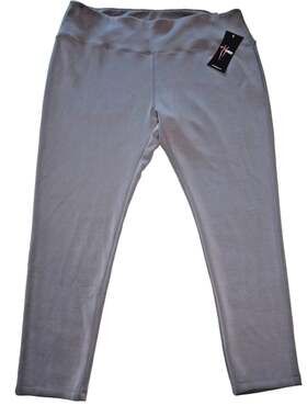 Slimsation by Multiples NWT Tummy Control Gray Leggings 2X